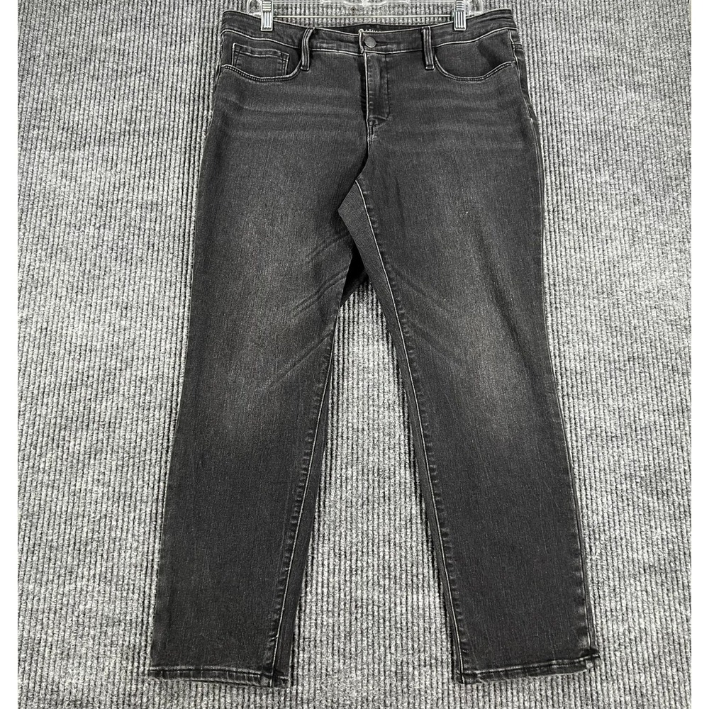 Athleta Sculptek Skinny Jeans Womens Size 12P Black Casual Comfort Stretch